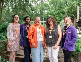 staff in garden