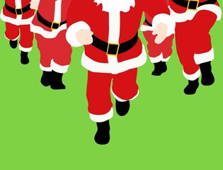 santa fun run hero